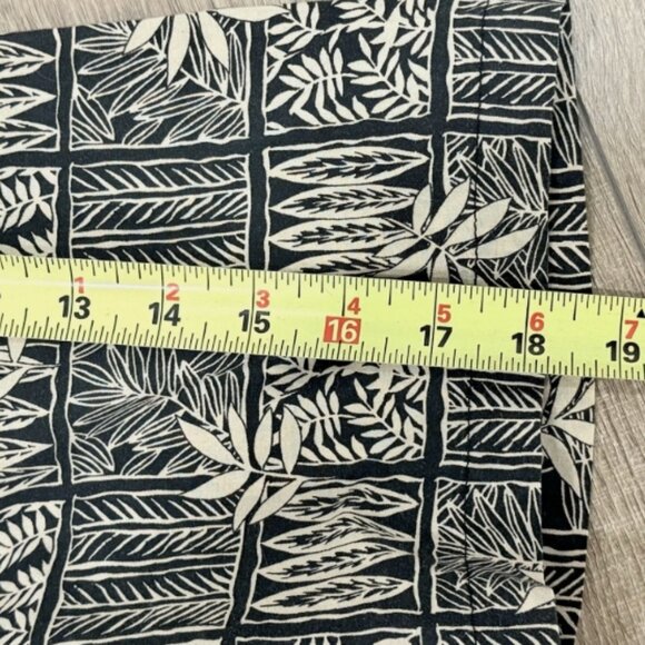 VINTAGE TORI RICHARD Men XL Black Tan Cotton Lawn Button Shirt Made In USA - Picture 8 of 8